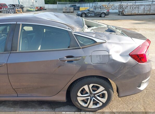 19XFC2F52GE090303 2016 HONDA CIVIC Серый Вид щитка приборов