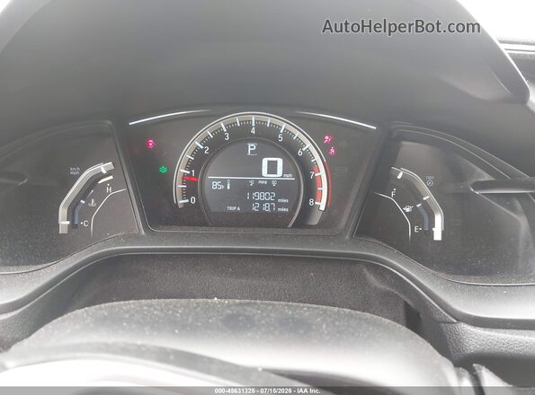 19XFC2F52GE205627 2016 HONDA CIVIC Черный Вид задних сидений