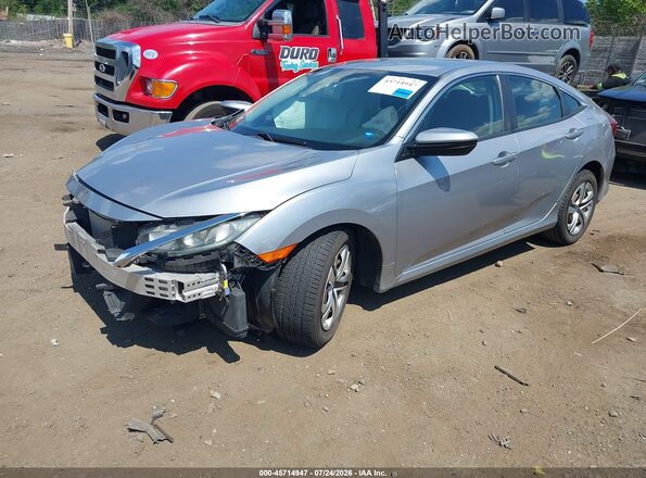 19XFC2F52GE214652 2016 HONDA CIVIC Silver წინა მარცხენა ხედი სამი მეოთხედიდან