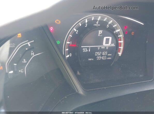 19XFC2F52GE214652 2016 HONDA CIVIC Silver უკანა სავარძლების ხედი