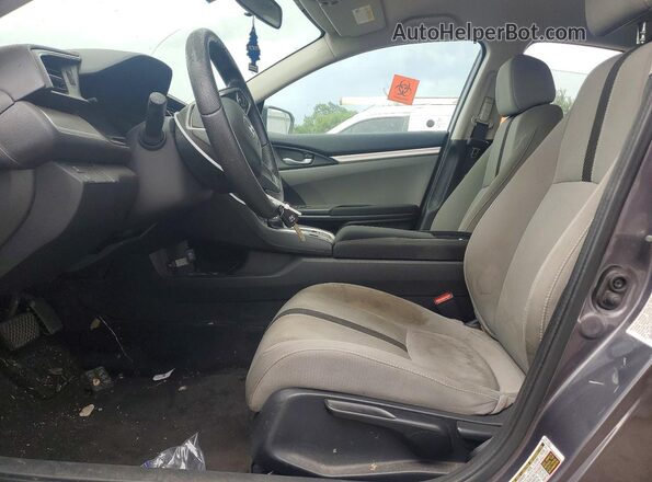 19XFC2F52JE044123 2018 HONDA CIVIC Gray Widok wnętrza z przodu