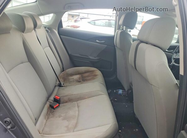 19XFC2F52JE044123 2018 HONDA CIVIC Gray Widok tylnych siedzeń