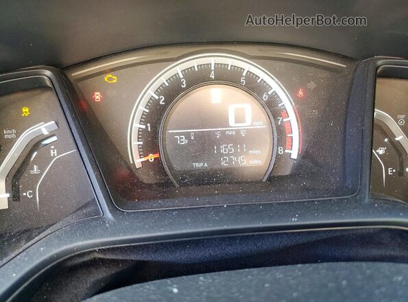 19XFC2F53GE010555 2016 HONDA CIVIC White Instrument cluster view