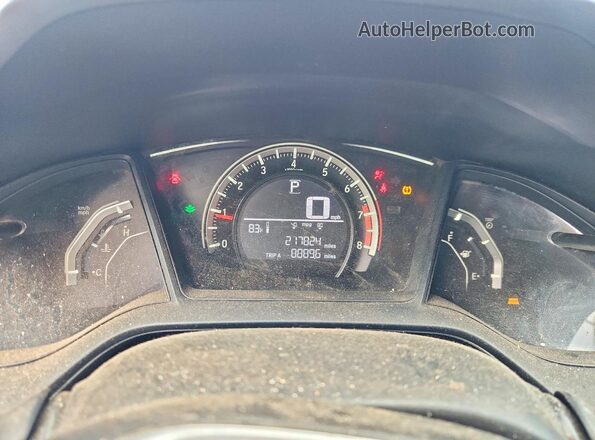 19XFC2F53GE046083 2016 HONDA CIVIC Silver Instrument cluster view
