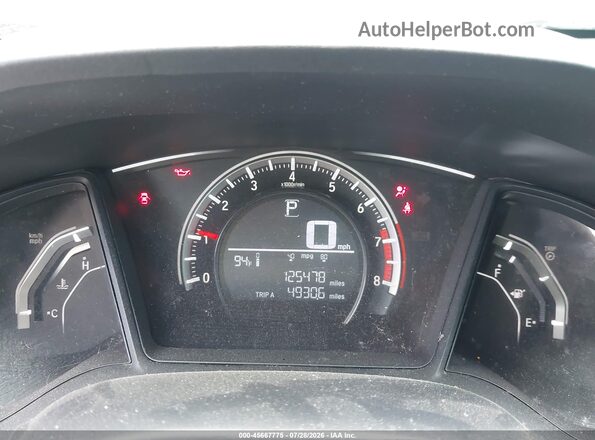 19XFC2F53GE072053 2016 HONDA CIVIC Серый Вид задних сидений