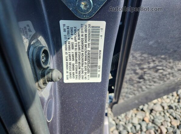 19XFC2F53GE083912 2016 HONDA CIVIC Серый Вид подкапотного пространства