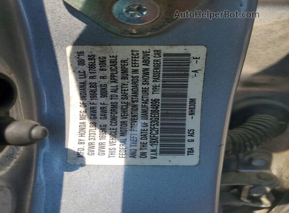 19XFC2F53GE084896 2016 HONDA CIVIC Silver Widok komory silnika