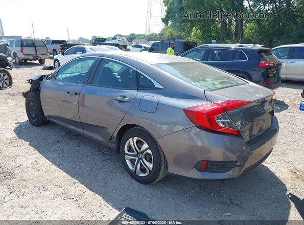 19XFC2F53GE226809 2016 HONDA CIVIC Gray Rear left