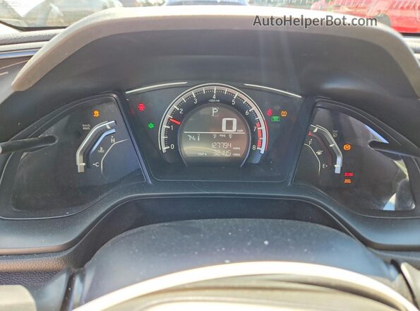 19XFC2F53HE060731 2017 HONDA CIVIC White ხელსაწყოთა პანელის ხედი