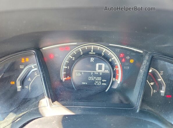 19XFC2F53HE064455 2017 HONDA CIVIC Purple Вид щитка приладів