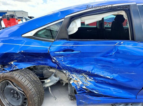 19XFC2F53HE080204 2017 HONDA CIVIC Blue Вид задніх сидінь