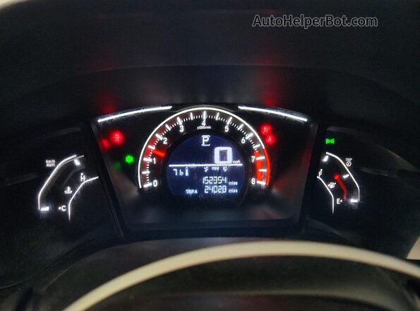 19XFC2F53HE215178 2017 HONDA CIVIC Silver ხელსაწყოთა პანელის ხედი