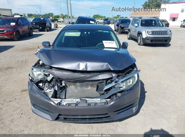 19XFC2F53JE001782 2018 HONDA CIVIC Gray ხელსაწყოთა პანელის ხედი