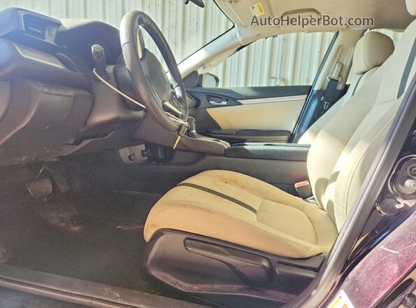 19XFC2F53JE041196 2018 HONDA CIVIC Black Widok wnętrza z przodu