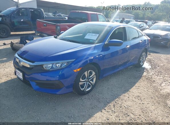 19XFC2F54GE014971 2016 HONDA CIVIC Blue Przód lewy