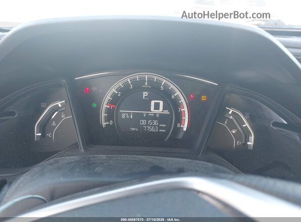 19XFC2F54GE016297 2016 HONDA CIVIC Dark Blue Widok tylnych siedzeń