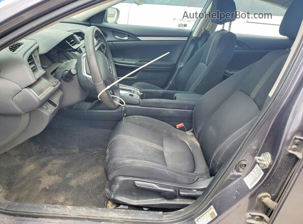 19XFC2F54GE030054 2016 HONDA CIVIC Charcoal Vista interior delantera