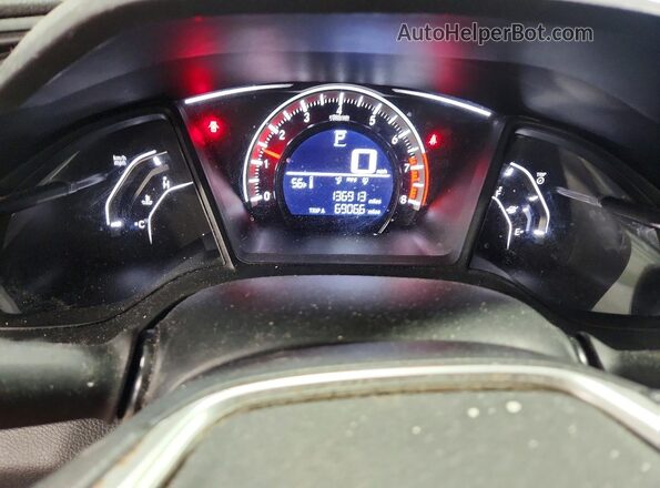 19XFC2F54GE098905 2016 HONDA CIVIC Синий Вид щитка приборов