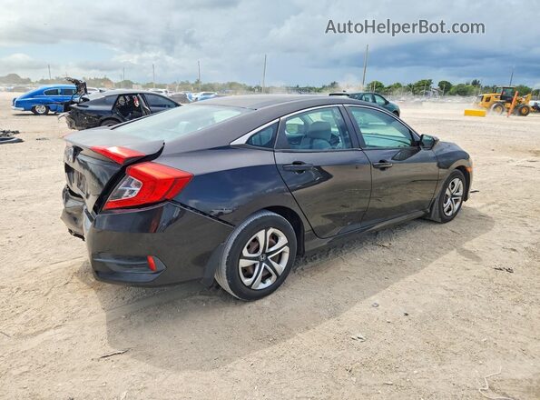 19XFC2F54HE001283 2017 HONDA CIVIC Black Tył prawy