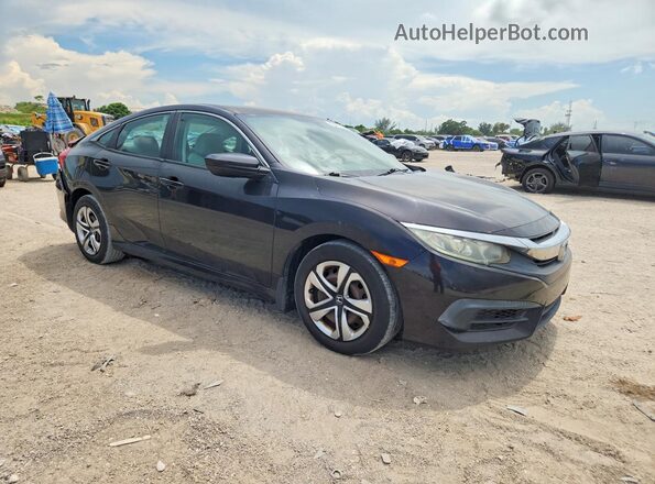 19XFC2F54HE001283 2017 HONDA CIVIC Black Przód prawy