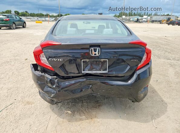 19XFC2F54HE001283 2017 HONDA CIVIC Black Widok z tyłu