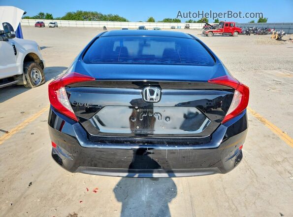 19XFC2F54HE009254 2017 HONDA CIVIC Black უკანა ხედი