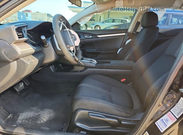 19XFC2F54HE009254 2017 HONDA CIVIC Black წინა სალონის ხედი