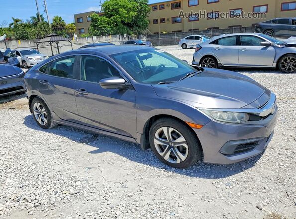 19XFC2F54HE023672 2017 HONDA CIVIC Gray Delantero derecho