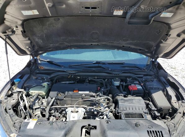 19XFC2F54HE023672 2017 HONDA CIVIC Gray Vista interior trasera