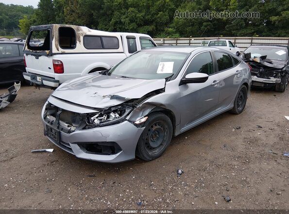 19XFC2F54HE044473 2017 HONDA CIVIC Silver წინა მარცხენა ხედი სამი მეოთხედიდან