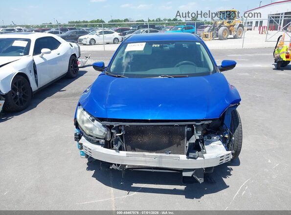 19XFC2F54JE027730 2018 HONDA CIVIC Blue Rear interior view