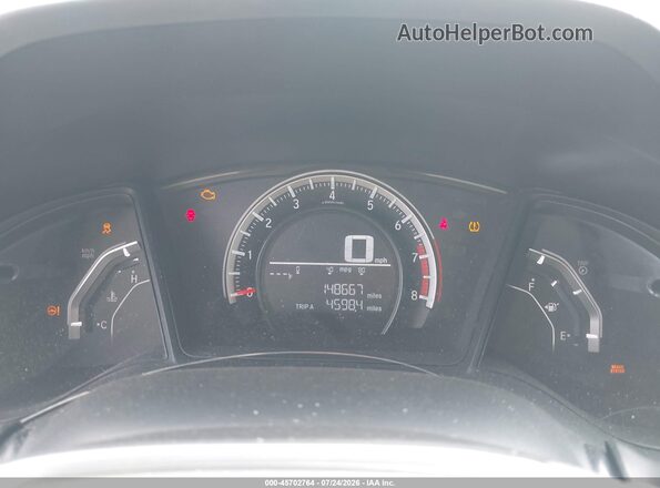 19XFC2F55GE006331 2016 HONDA CIVIC Gray Widok tylnych siedzeń