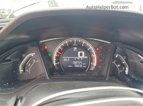 19XFC2F55GE028149 2016 HONDA CIVIC Black ხელსაწყოთა პანელის ხედი