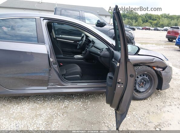 19XFC2F55GE083863 2016 HONDA CIVIC Gray Front interior view