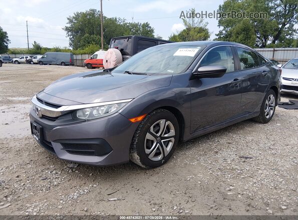 19XFC2F55GE083863 2016 HONDA CIVIC Gray Front left