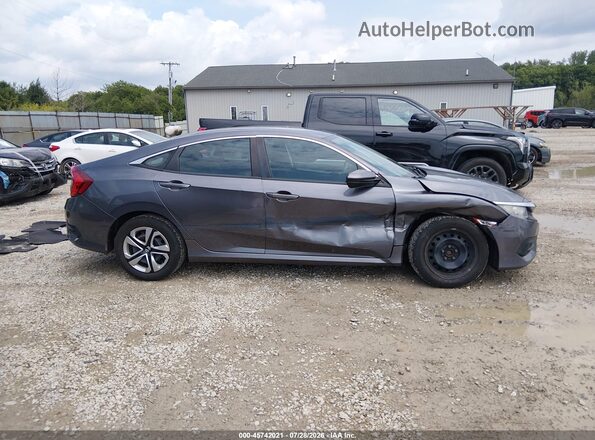 19XFC2F55GE083863 2016 HONDA CIVIC Gray Rear interior view