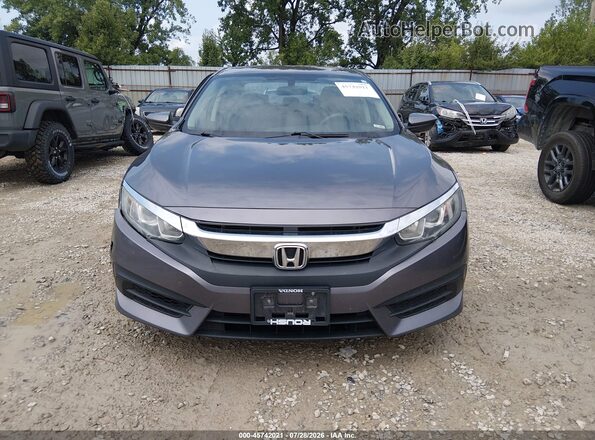19XFC2F55GE083863 2016 HONDA CIVIC Gray Instrument cluster view
