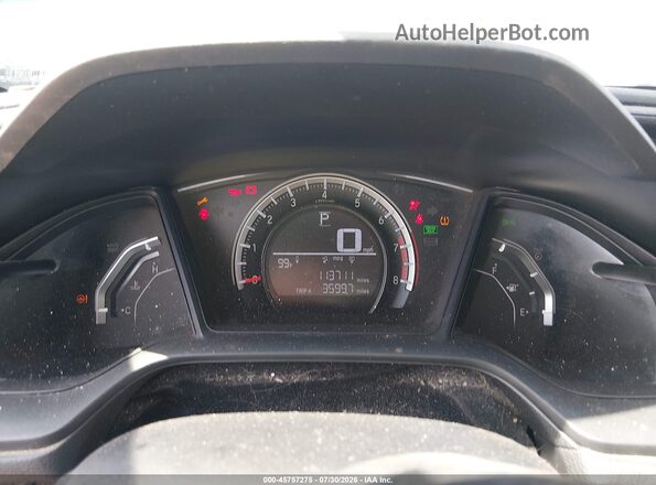 19XFC2F55GE096337 2016 HONDA CIVIC Blue Rear seats view
