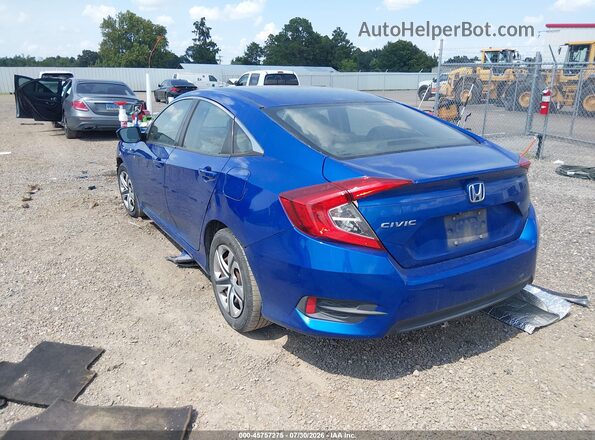 19XFC2F55GE096337 2016 HONDA CIVIC Blue Rear left