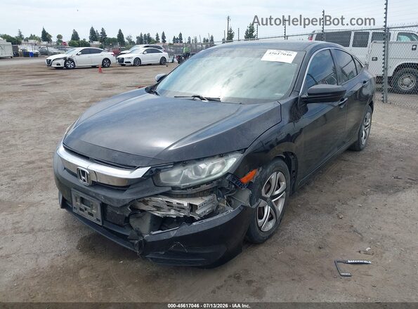 19XFC2F55GE215455 2016 HONDA CIVIC Black Vista tres cuartos delantera izquierda