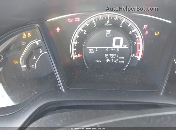 19XFC2F55GE217304 2016 HONDA CIVIC Gray Вид задніх сидінь