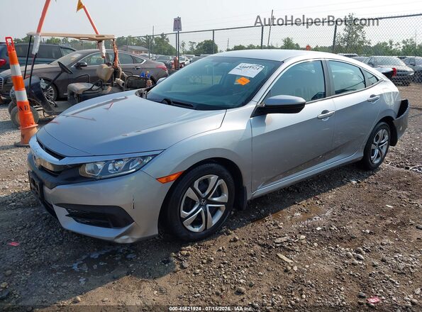 19XFC2F55HE003737 2017 HONDA CIVIC Silver წინა მარცხენა ხედი სამი მეოთხედიდან