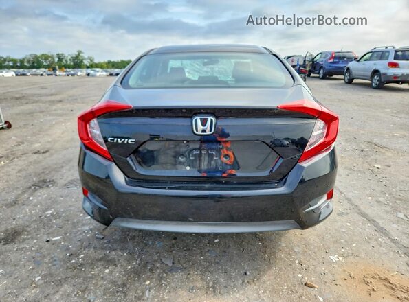 19XFC2F55HE025088 2017 HONDA CIVIC Black უკანა ხედი