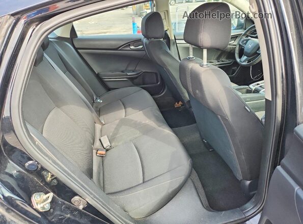 19XFC2F55HE025088 2017 HONDA CIVIC Black უკანა სავარძლების ხედი