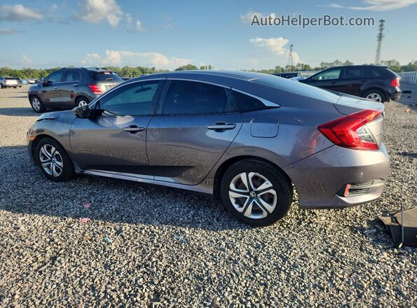 19XFC2F55HE025754 2017 HONDA CIVIC Gray Rear left