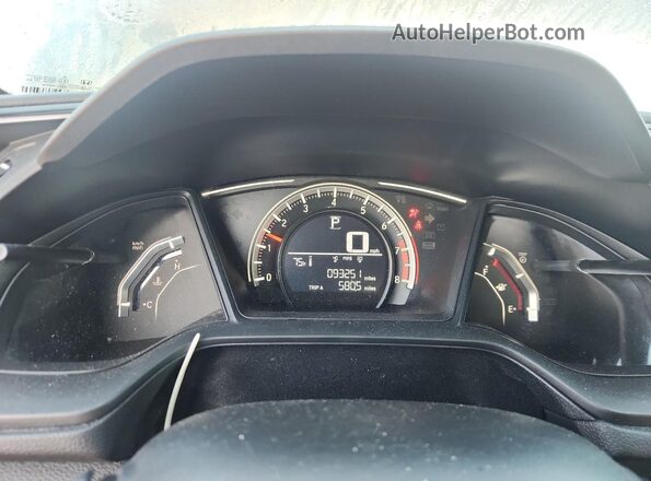 19XFC2F55HE025754 2017 HONDA CIVIC Gray Instrument cluster view