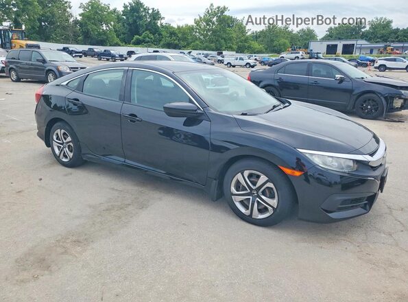 19XFC2F55HE032445 2017 HONDA CIVIC Black Przód prawy