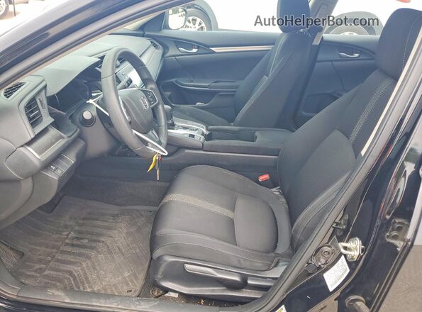 19XFC2F55HE032445 2017 HONDA CIVIC Black Widok wnętrza z przodu
