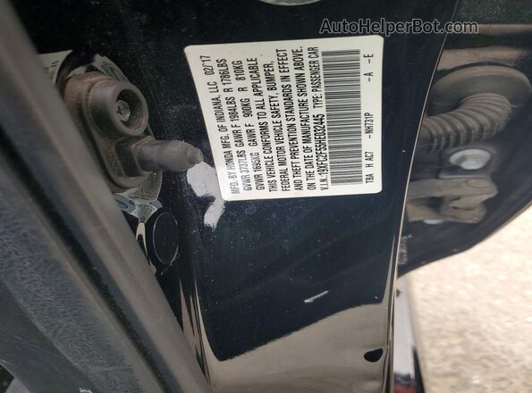 19XFC2F55HE032445 2017 HONDA CIVIC Black Widok komory silnika