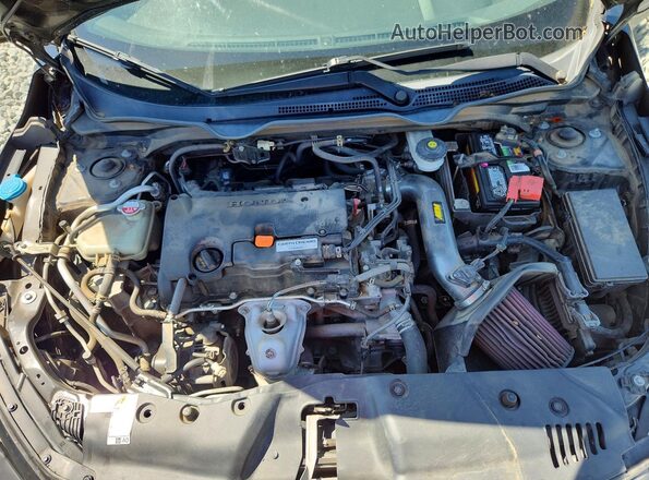 19XFC2F55HE067227 2017 HONDA CIVIC Black უკანა სალონის ხედი